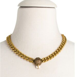 KURT GEIGER Eagle Pearl Chain Necklace